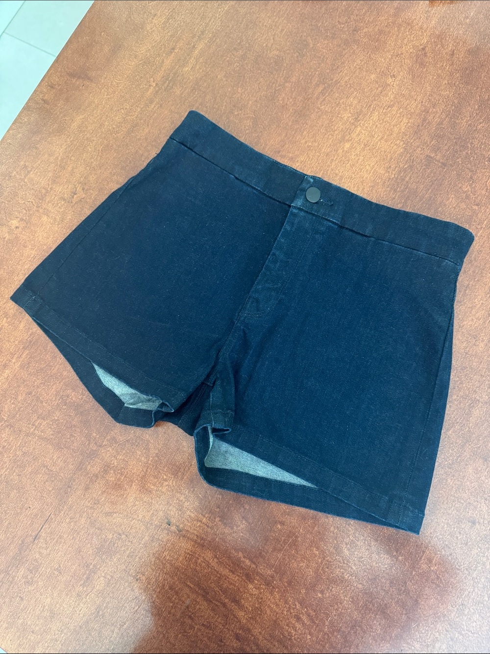 J Brand Indigo High-Waist Denim Shorts